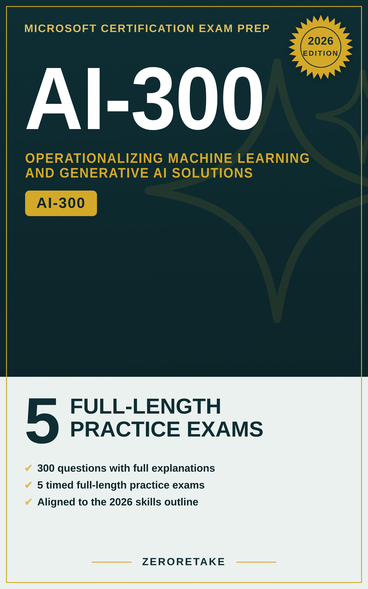 AI-300 Exam Prep book cover