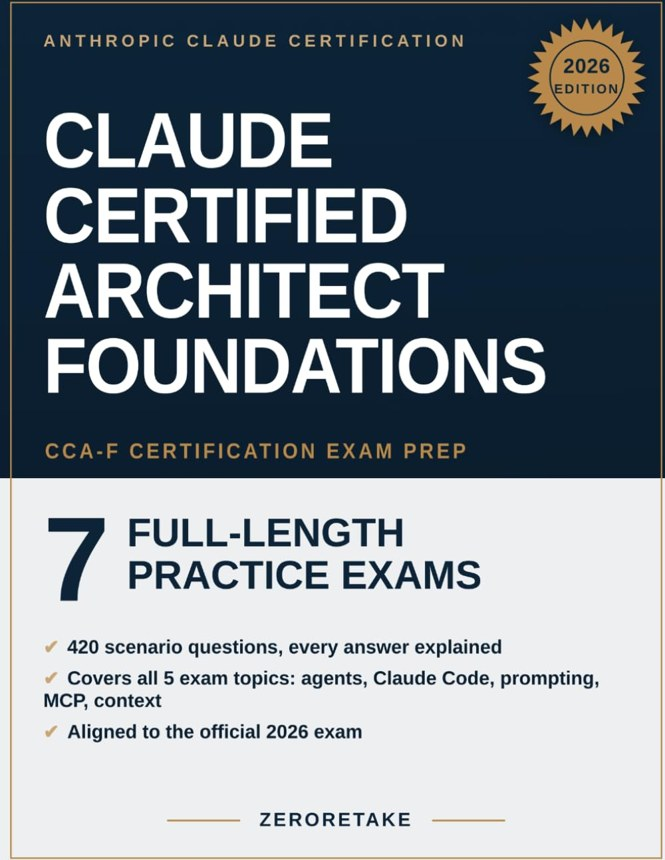 Claude Certified Architect Foundations Exam Prep 2026 book cover