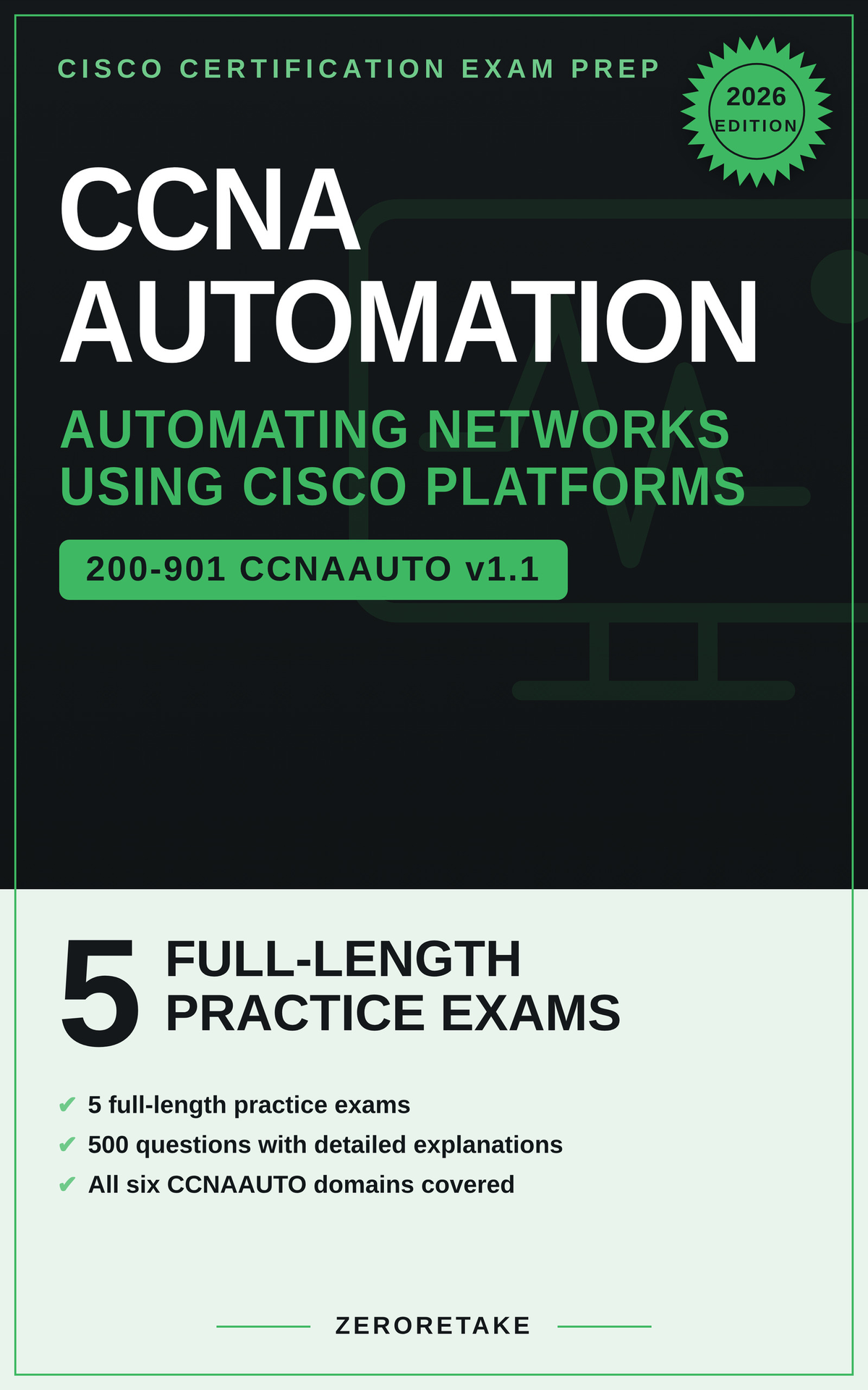 CCNA Automation 200-901 Exam Prep book cover