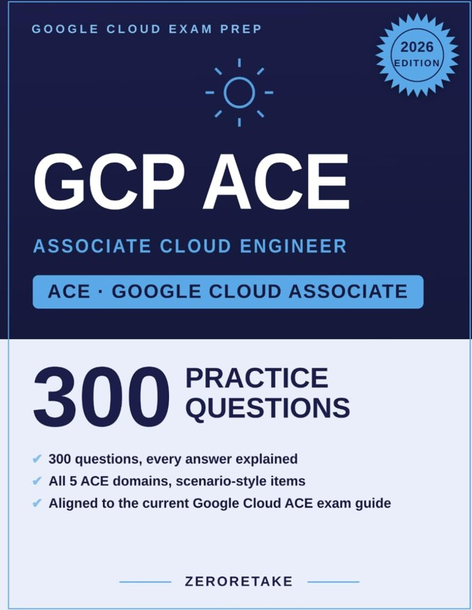 Google Cloud Associate Cloud Engineer (ACE) book cover